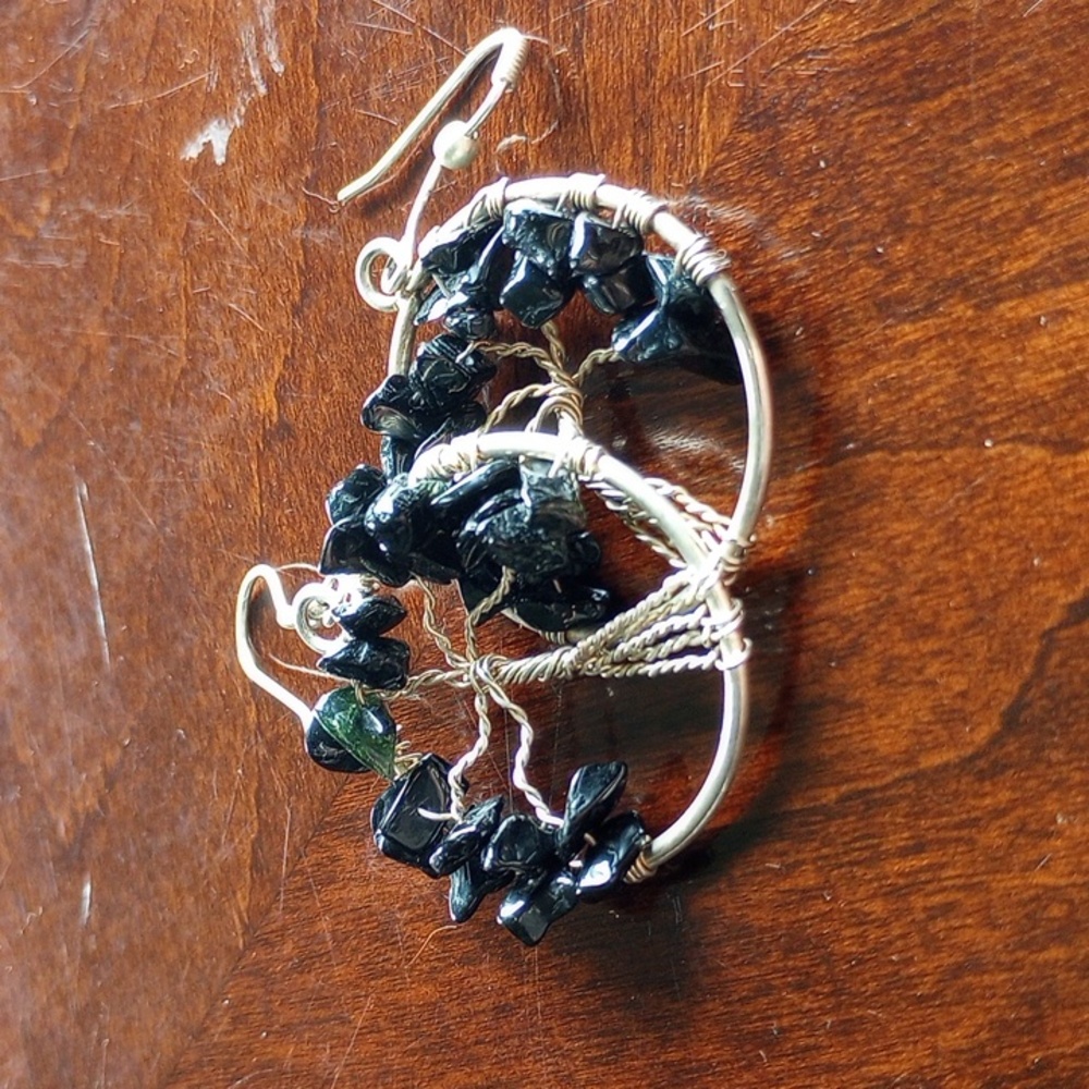 Tree dangle earrings